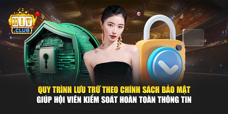 Quy trình lưu trữ theo chính sách bảo mật giúp hội viên kiểm soát hoàn toàn thông tin