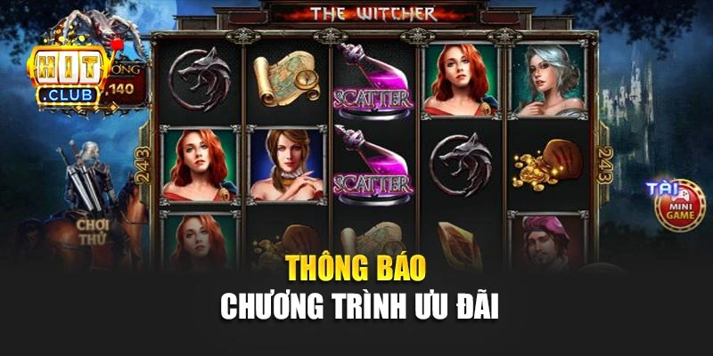 Thông báo chương trình ưu đãi